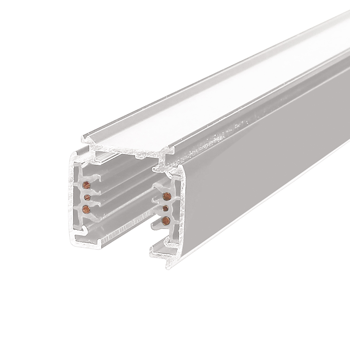 Aufbaustromschiene Unex, 1000 mm, weiss
