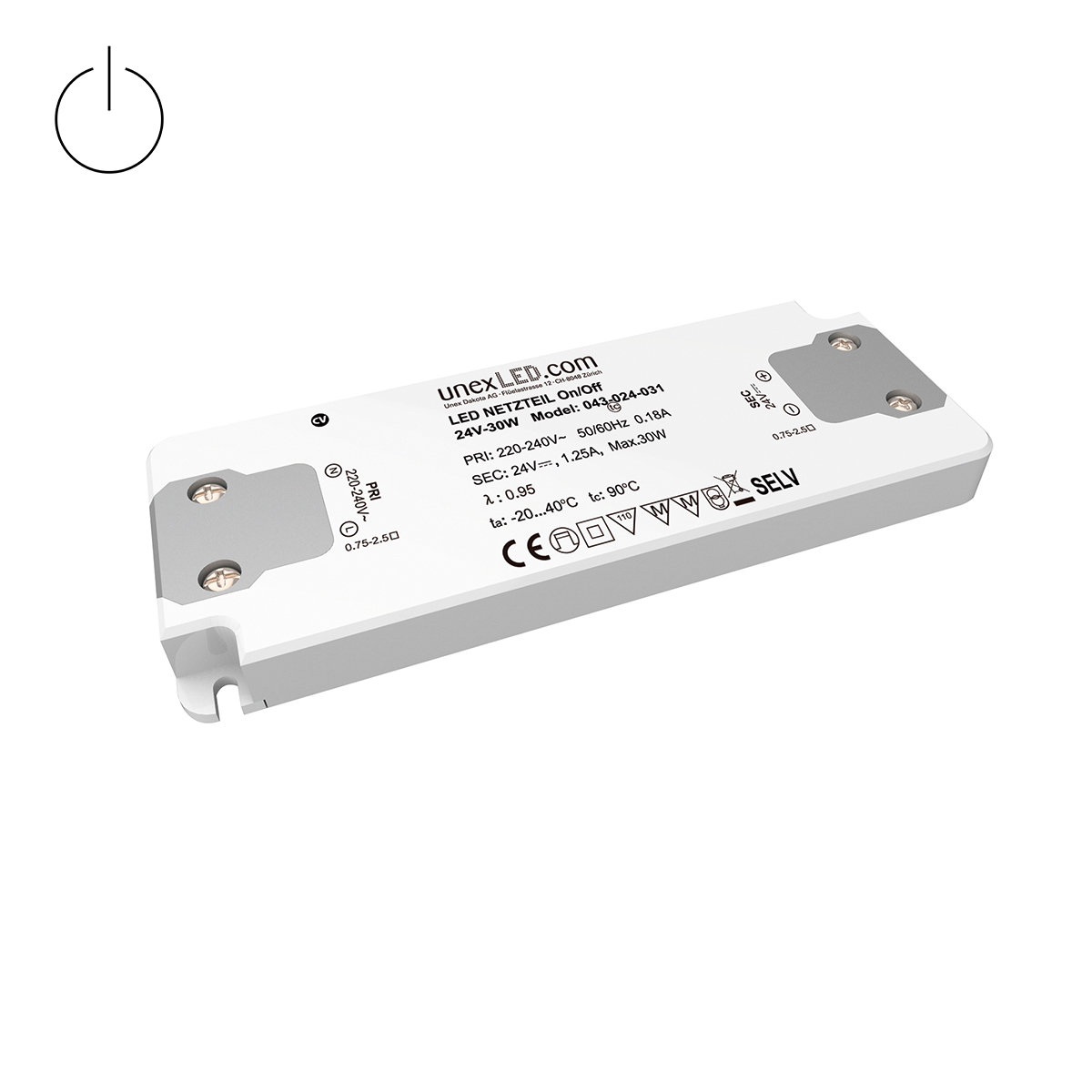 Konstantspannungs-Treiber CV-24-030W-F