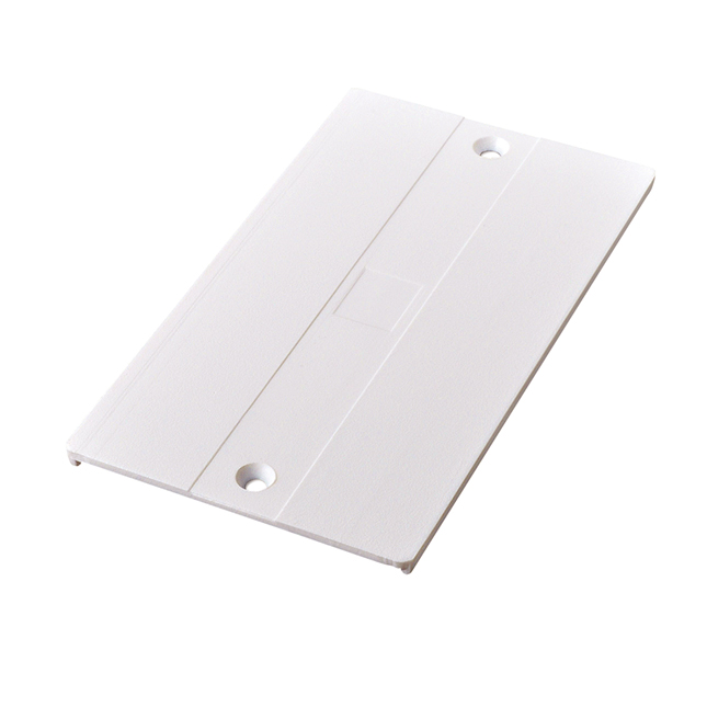 Abdeckplatte Unex, für Mittelverbinder, weiss