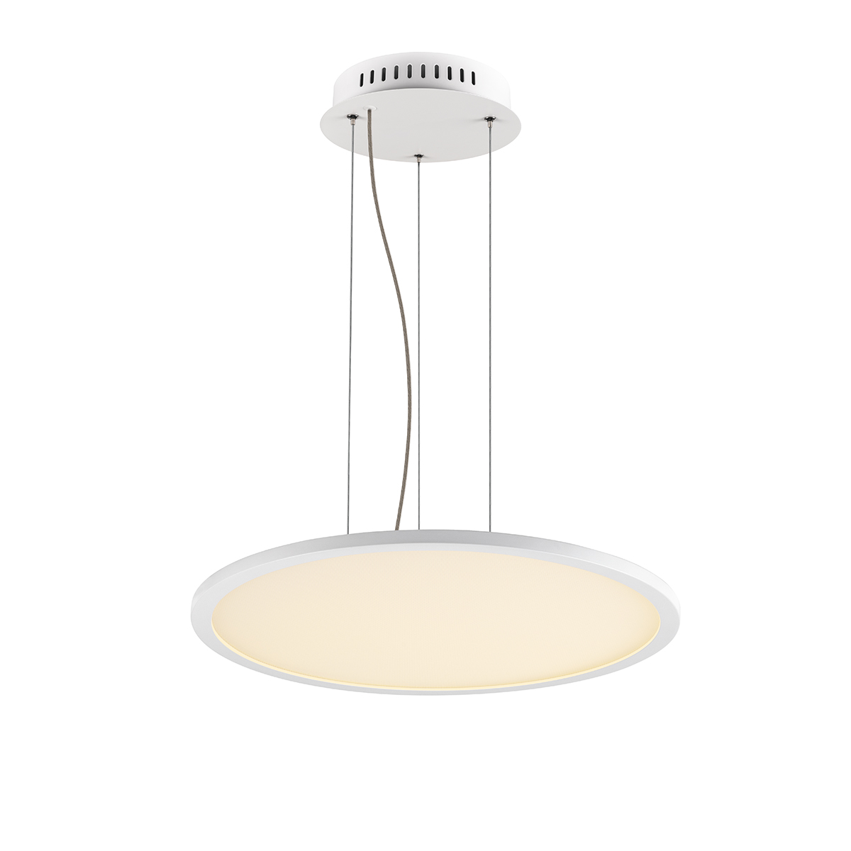 Pendelleuchte Flat Round LED, Ø 400 mm, Phasenab., 3000 K