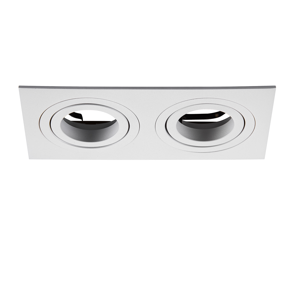 Deckeneinbauring Twist 2X Square Plan, mit Spannfedern, weiss