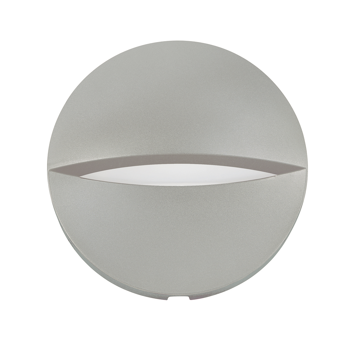 Wandaufbauleuchte Evida Round II LED, silbergrau