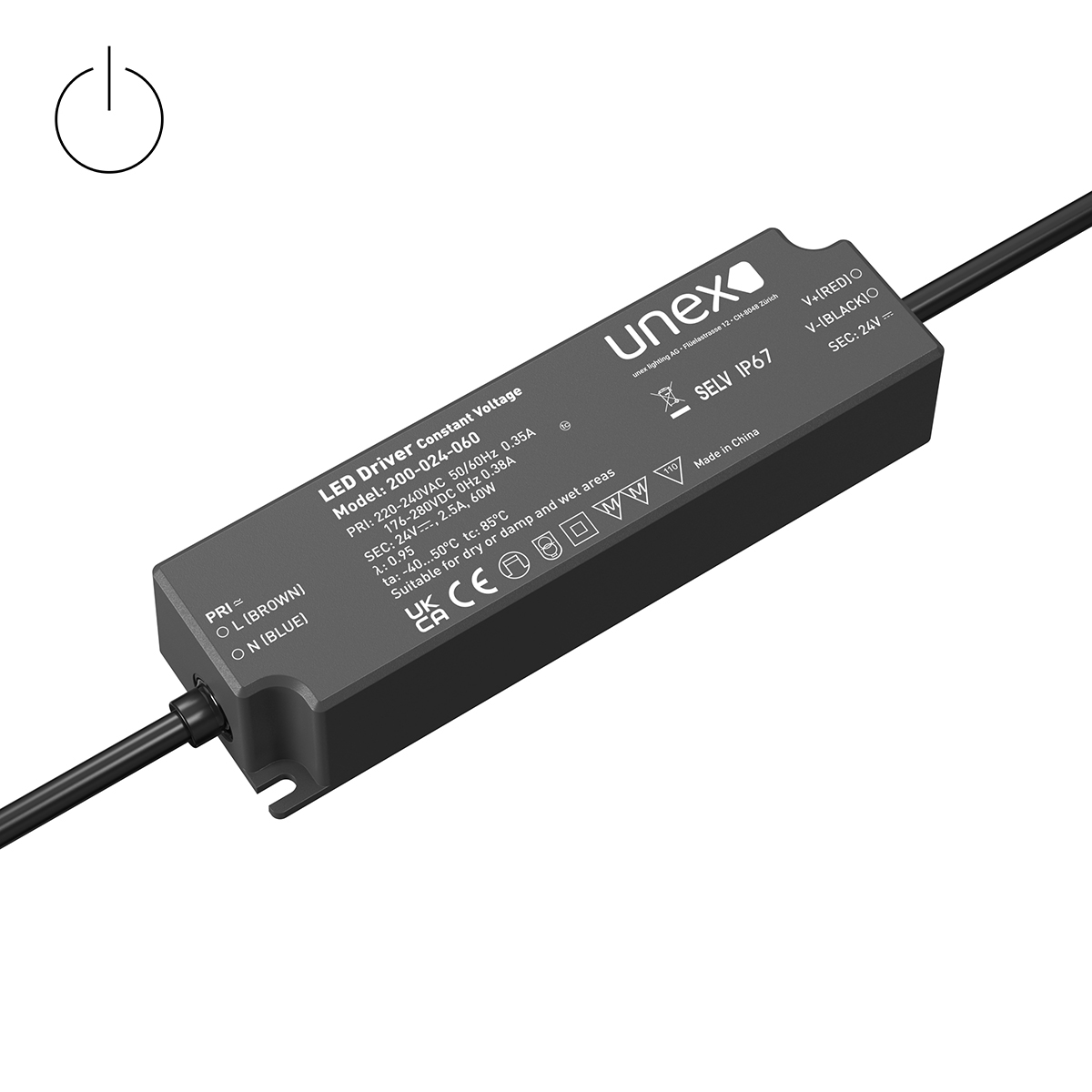 Konstantspannungs-Treiber CV-X-24-060W II