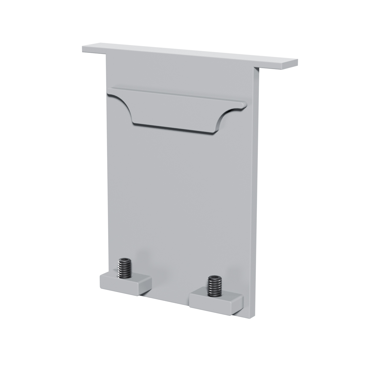 Endkappe Modular 60, für U-Profil mit Kragen