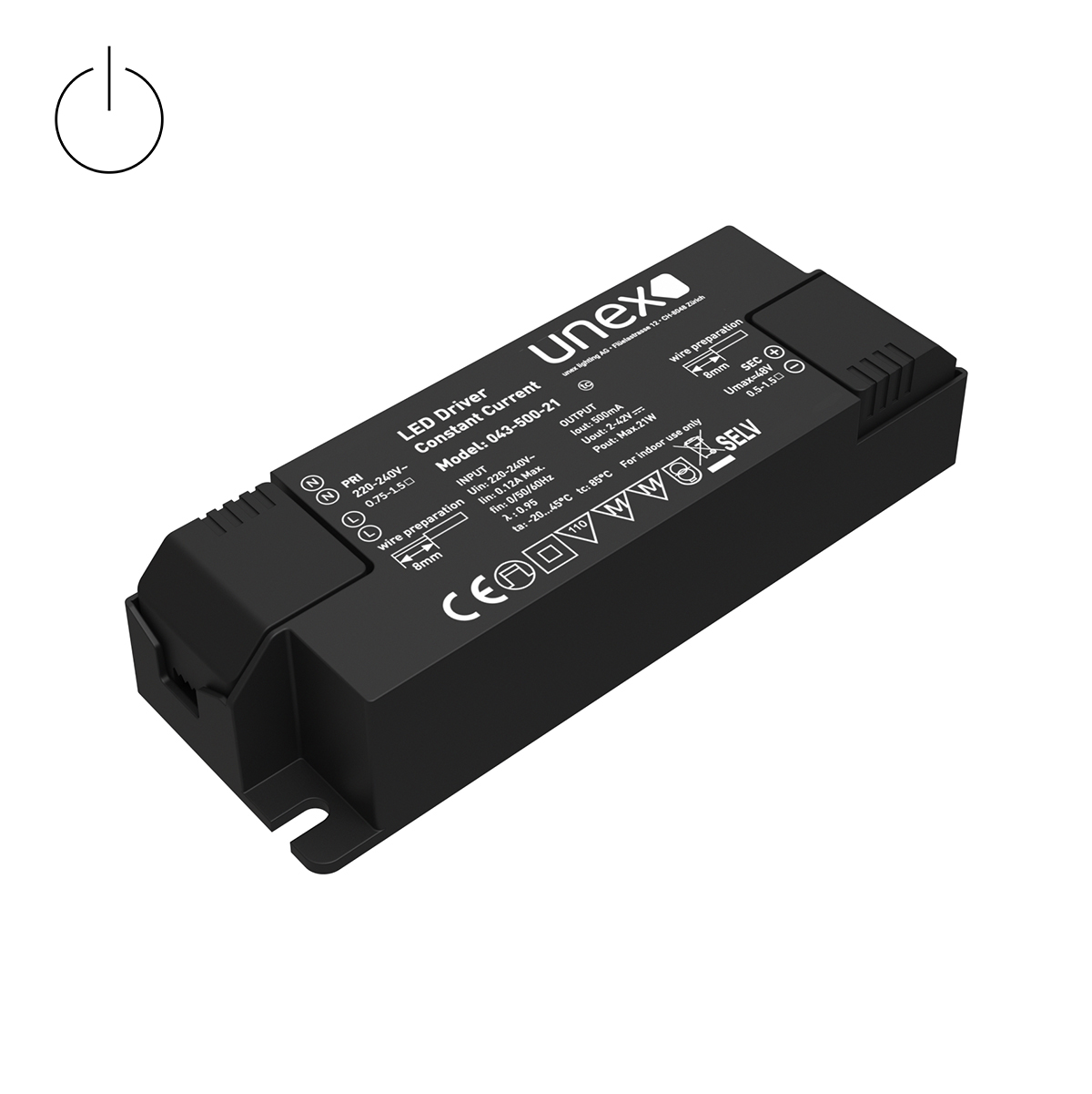 Konstantstrom-Treiber CC-500-021W