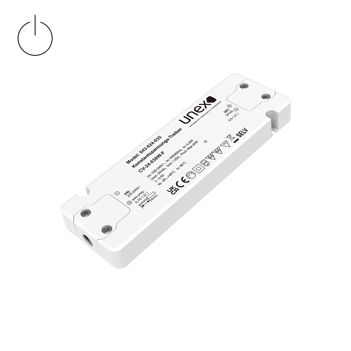 Konstantspannungs-Treiber CV-24-030W-F