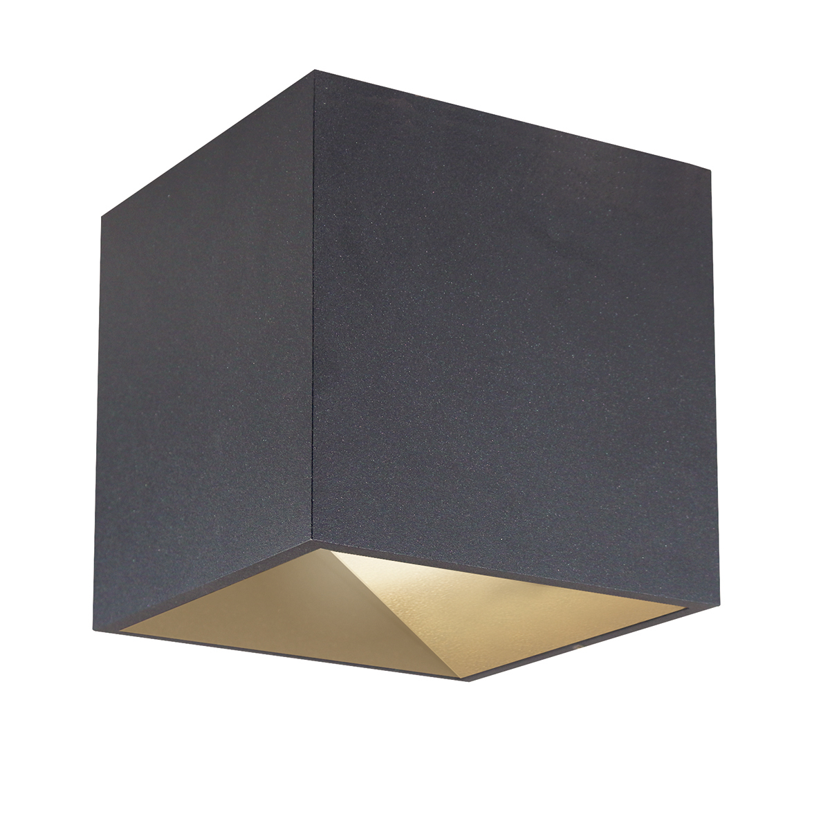 Wandaufbauleuchte Lim Outdoor Cube LED, anthrazit