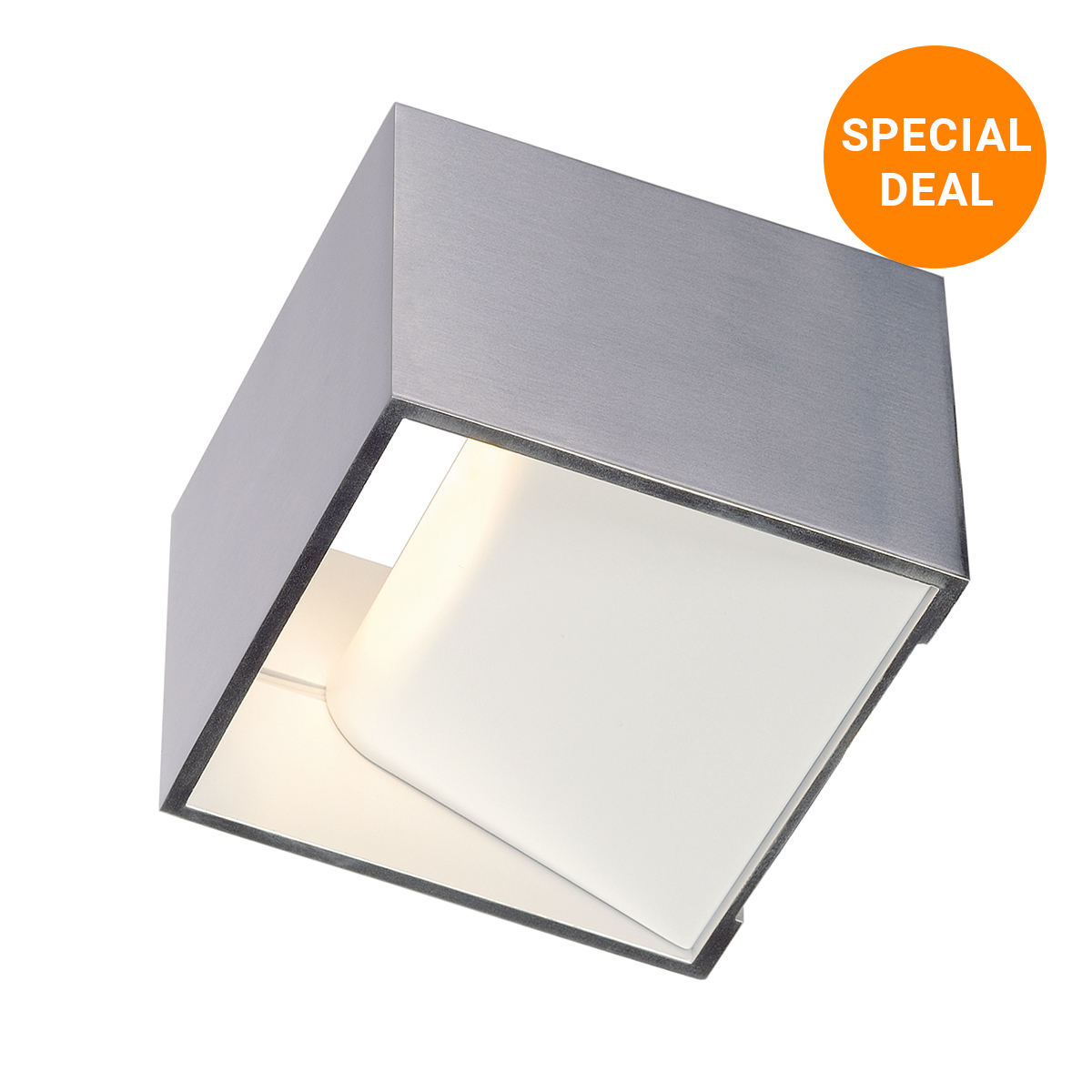 Wandaufbauleuchte Lim LED, alu, 3000 K