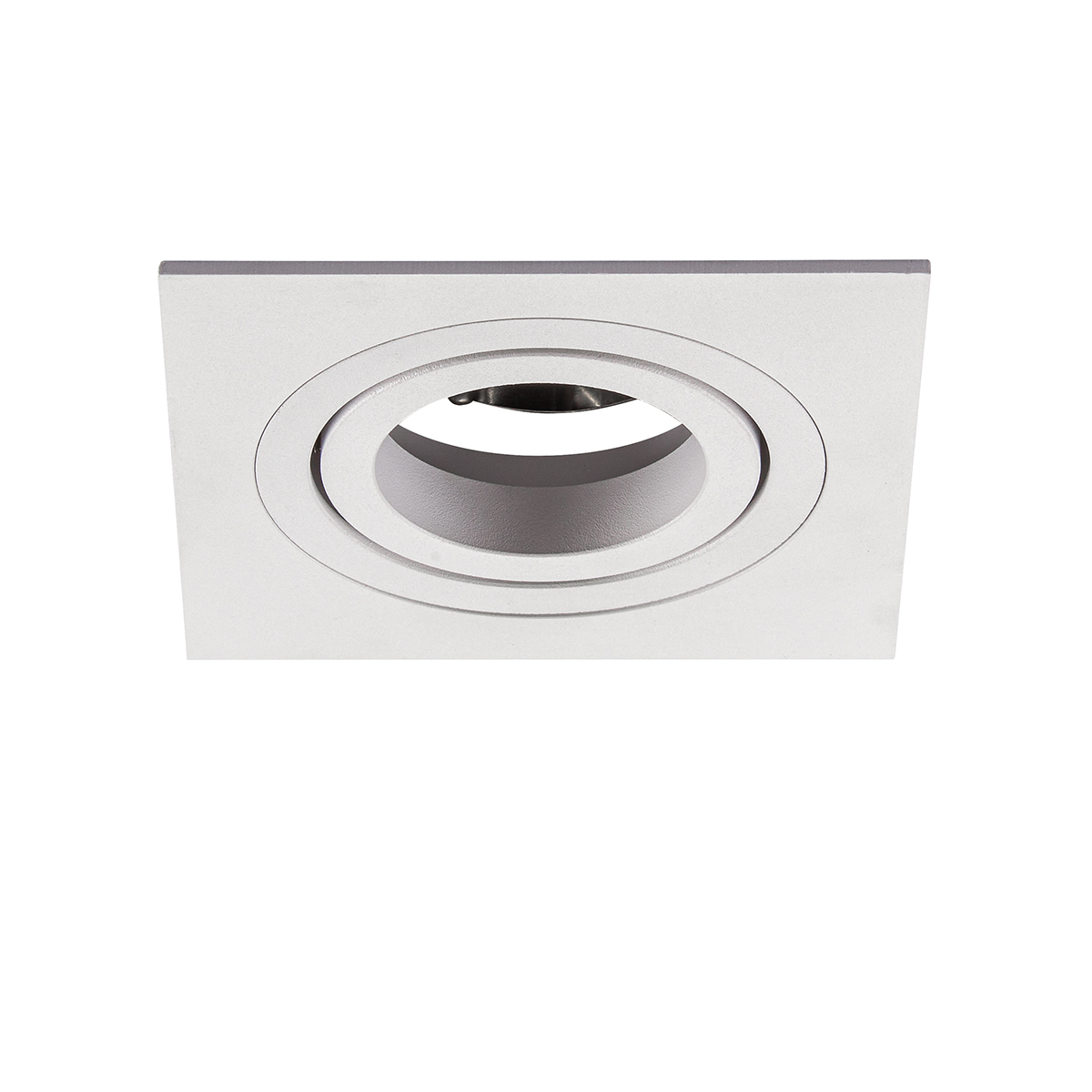 Deckeneinbauring Twist 80 Square Plan, mit Spannfedern, weiss