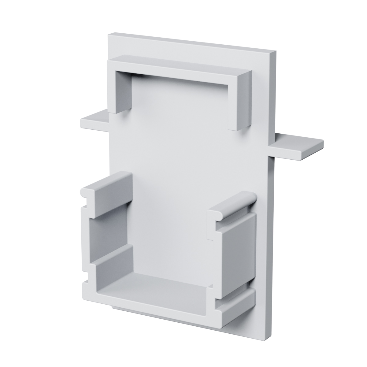 Endkappe Basic 18, für Diffusor 9 und U-Profil mit Kragen