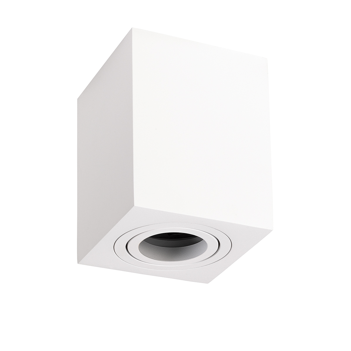 Aufbau-Downlight Twist Square GU10, weiss