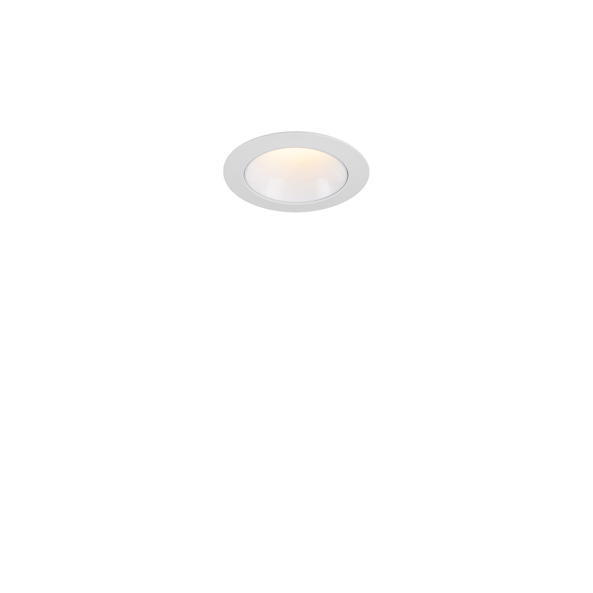 Einbau-Downlight Dark, Bohrloch-Ø 35 mm, weiss, Deko-Rand weiss, 2700 K
