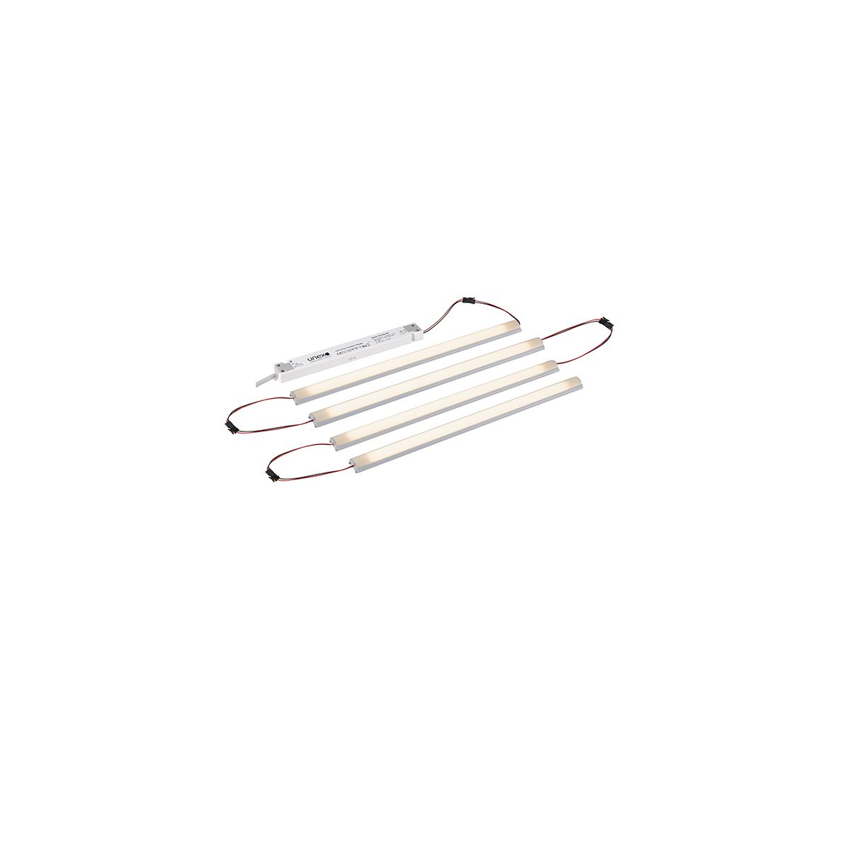 LED-Retrofit-Set Retrix Trim, 4 x 400-600 mm, Ein/Aus, 4000 K