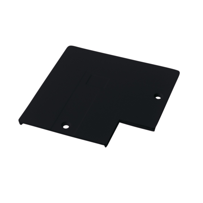 Abdeckplatte Unex, für L-Verbinder, schwarz