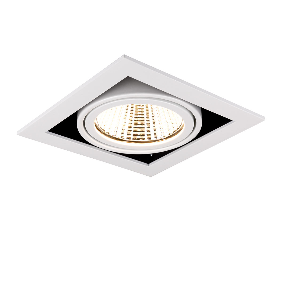 Einbau-Downlight RIDL Flex Square Big II, Phasenab., L1