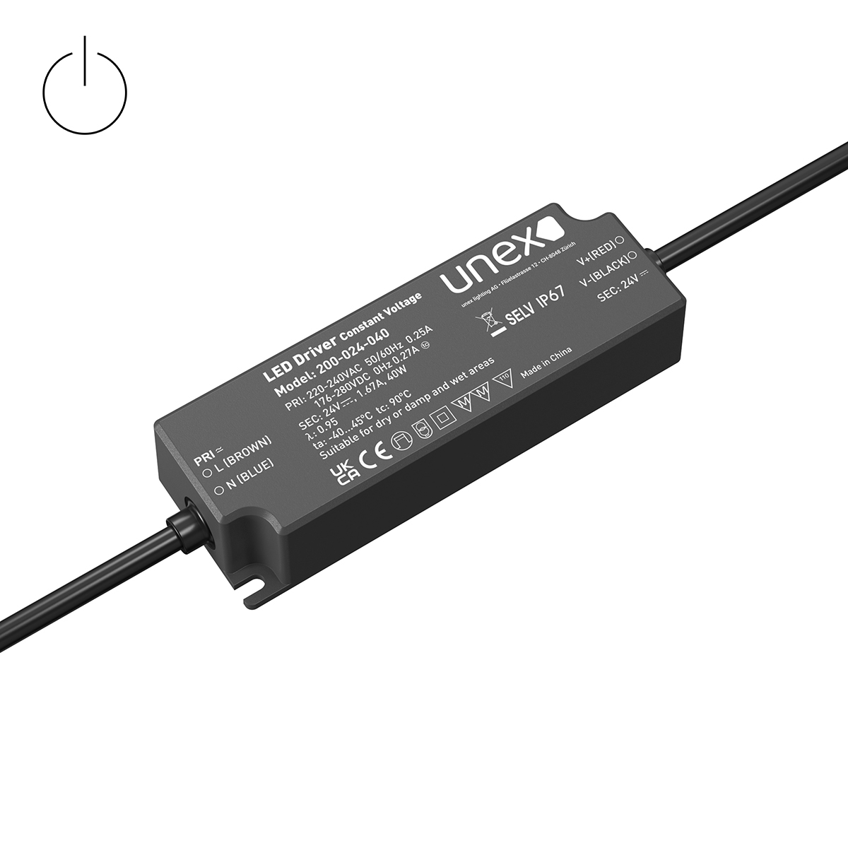 Konstantspannungs-Treiber CV-X-24-040W II