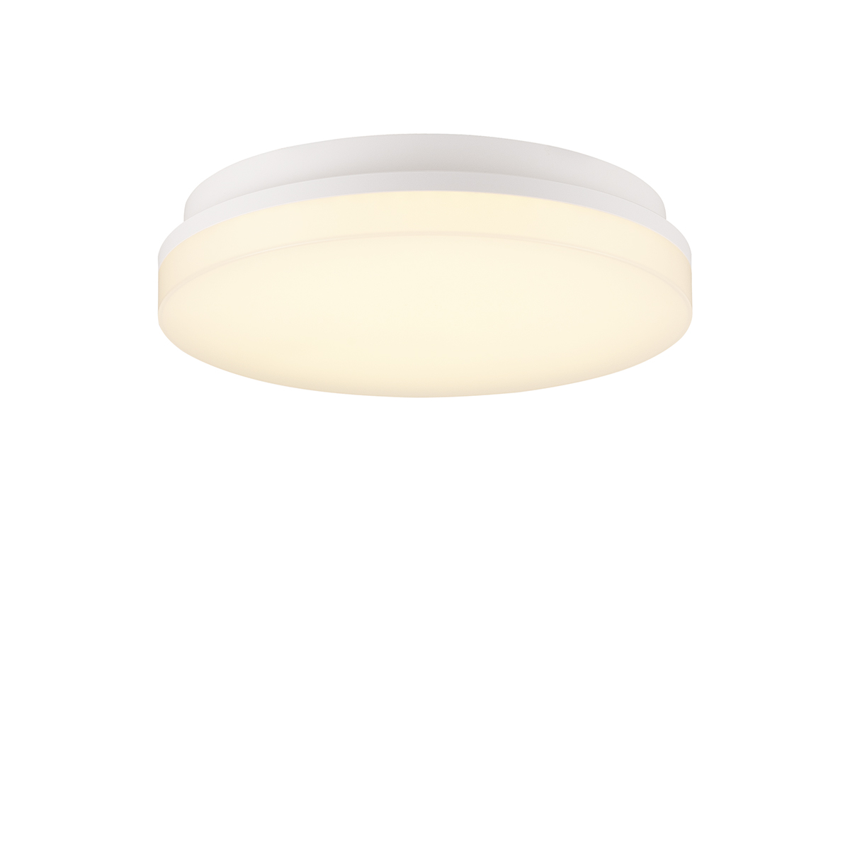 Decken- und Wandaufbauleuchte Venta, Ø 300 mm, weiss, Phasenab., 3000/4000 K