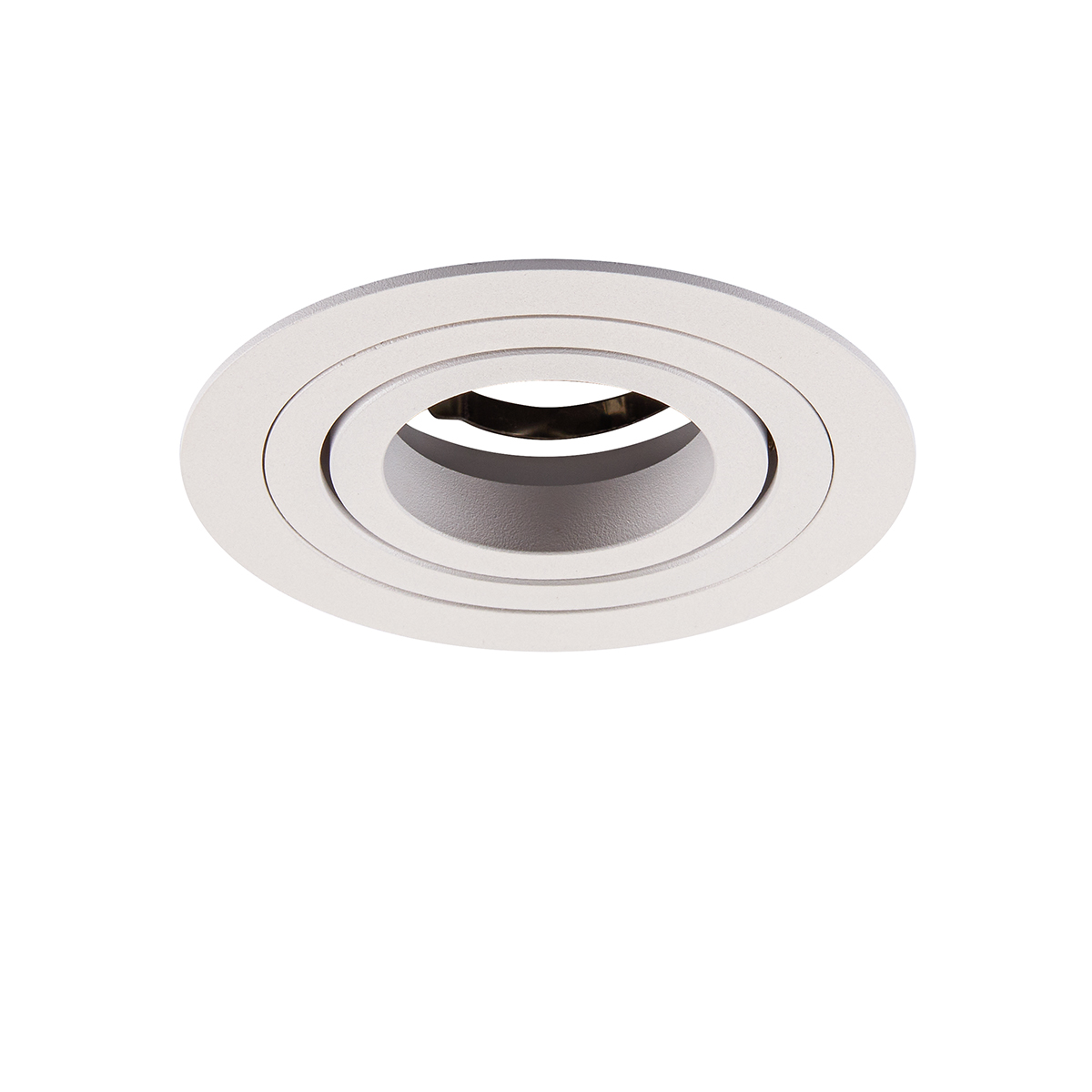 Deckeneinbauring Twist 80 Plan, mit Spannfedern, weiss