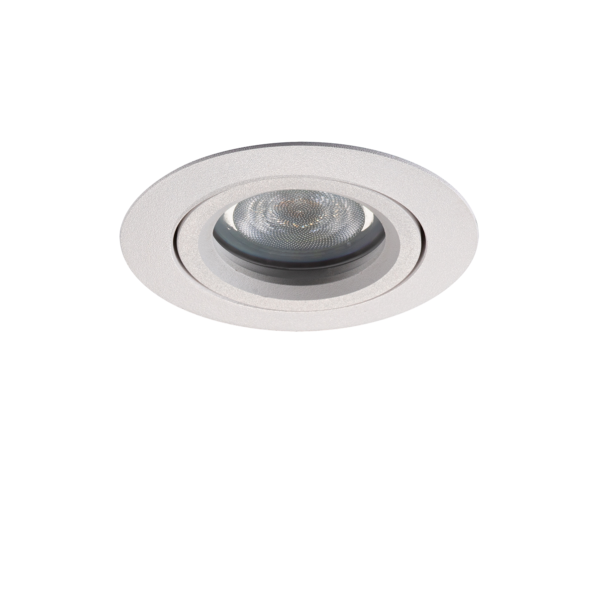 Einbau-Downlight Swing 68 GU10, mit Spannfedern, weiss, 36°, 2700 K