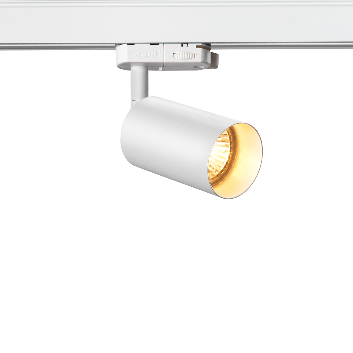 Stromschienen-Strahler RISP Mini GU10, 3-Phasen, weiss