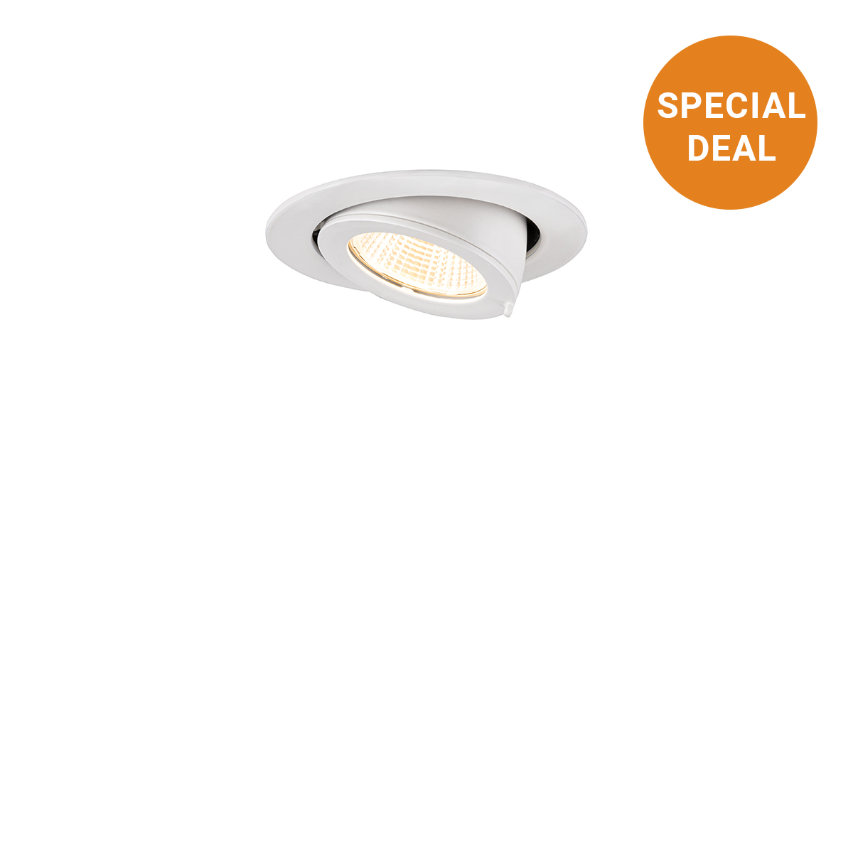 Einbau-Downlight Mira II, Bohrloch-Ø 68 mm, weiss, 3000 K