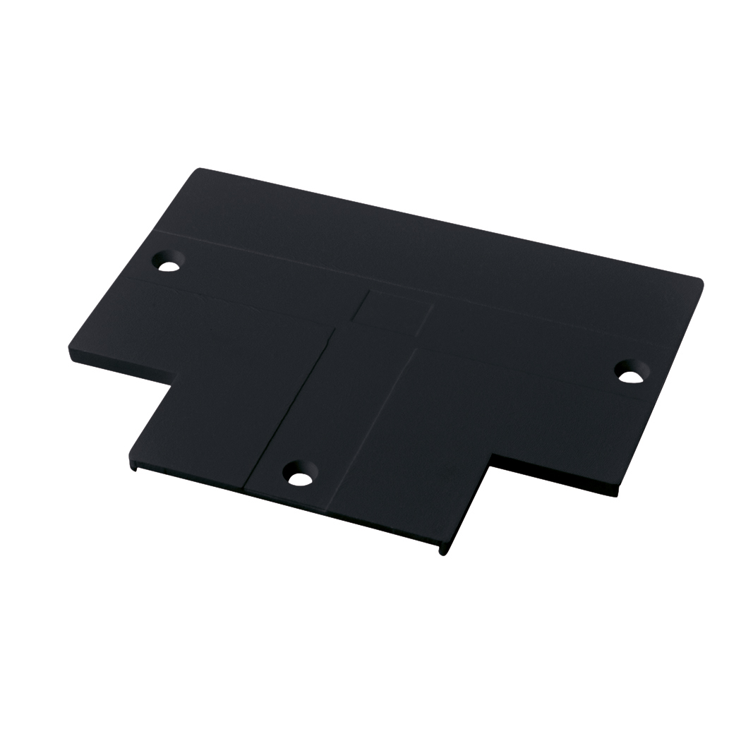 Abdeckplatte Unex, für T-Verbinder, schwarz