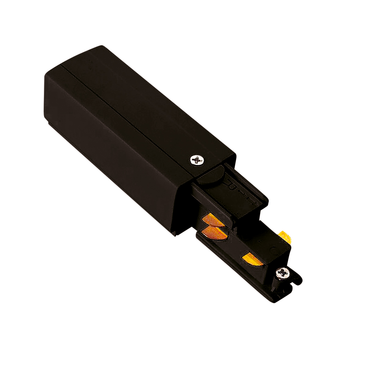 Einschubanschlussstück Unex, Erdung links, schwarz