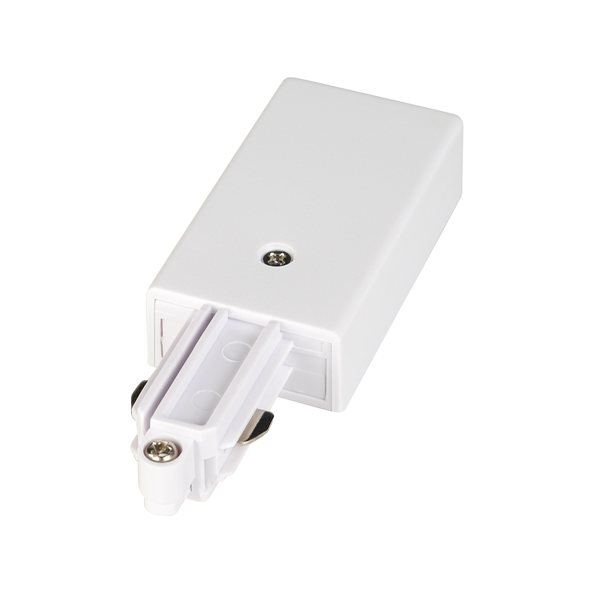 Einschubanschlussstück Unex One, Erdung links, weiss