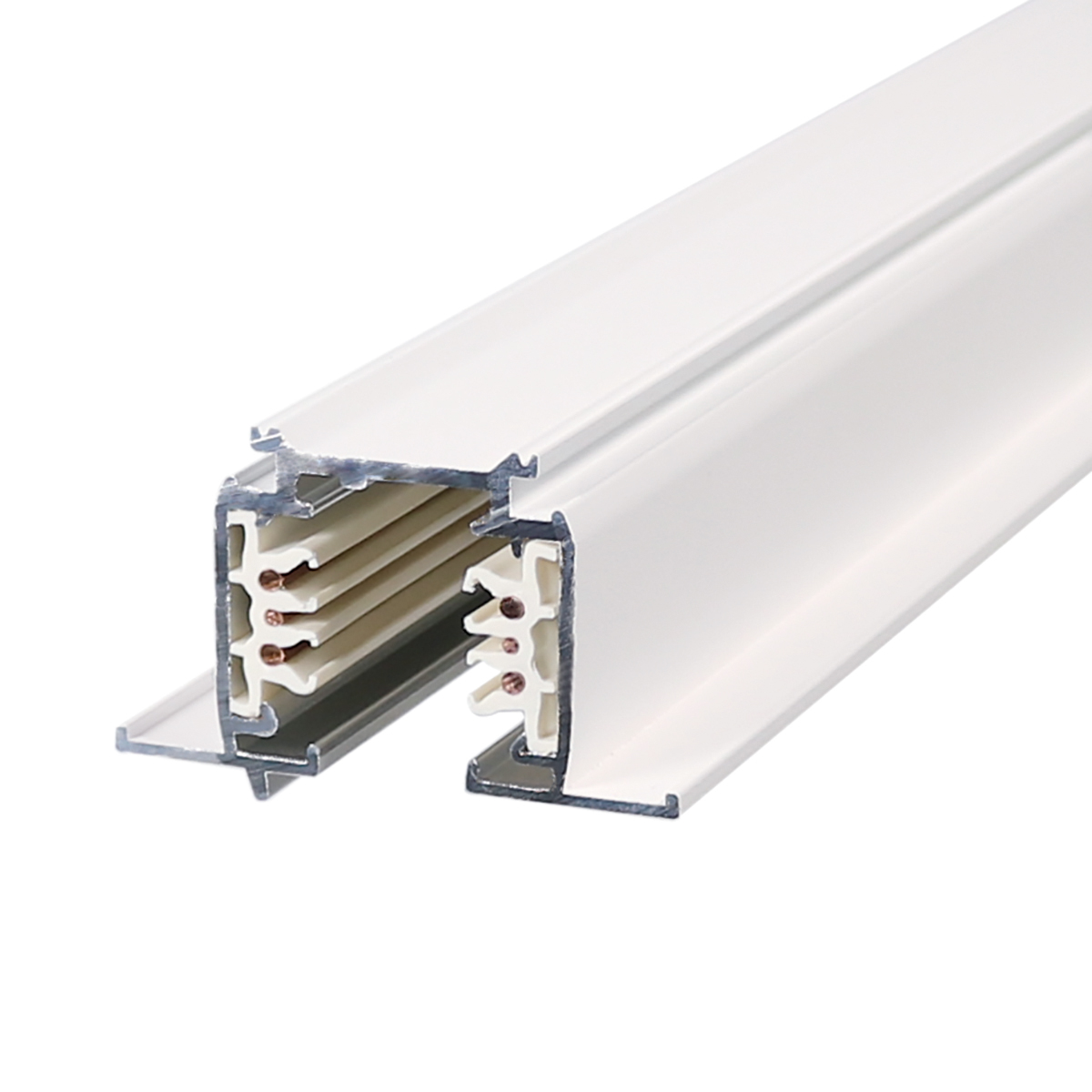 Einbaustromschiene Unex, 1000 mm, weiss