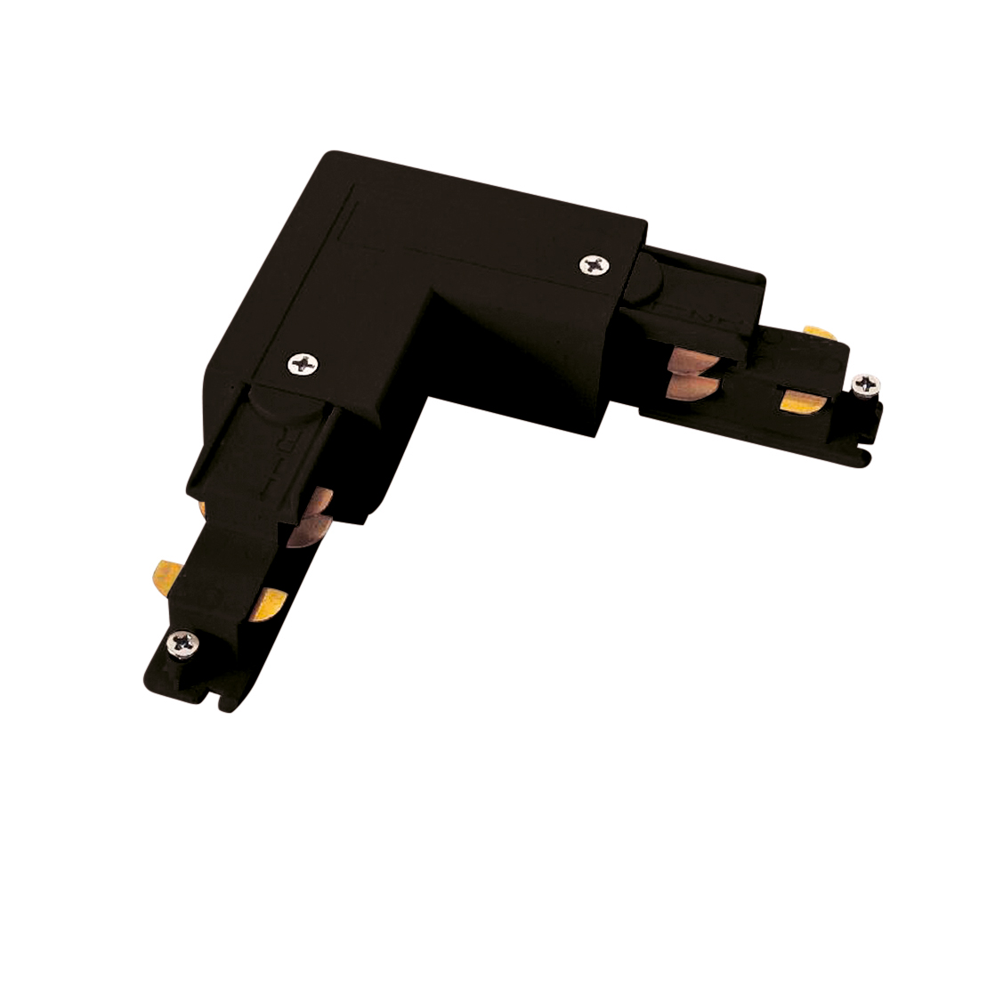 L-Verbinder Unex, Erdung aussen, schwarz