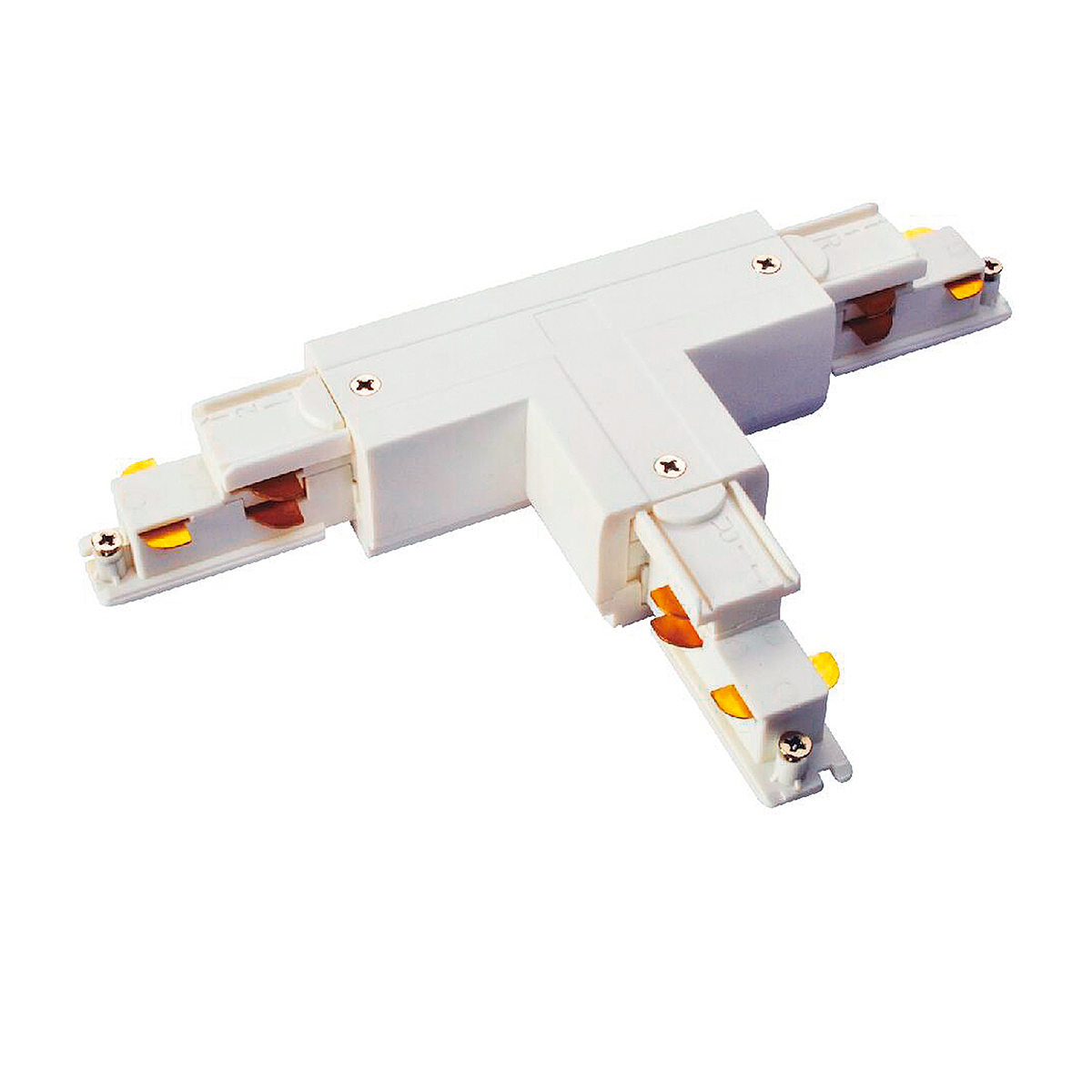 T-Verbinder Unex, Abzweigung Erdung links, weiss