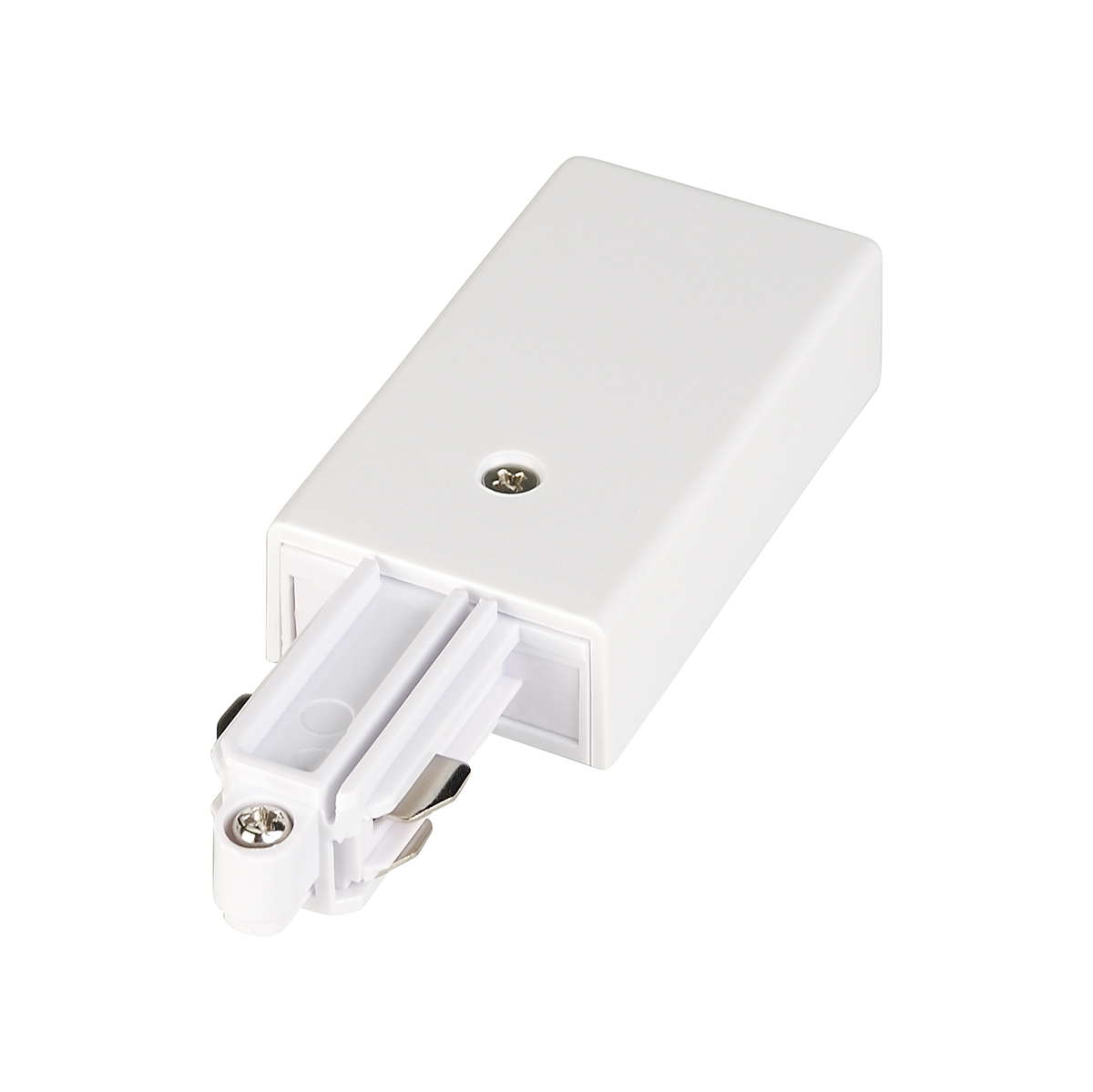 Einschubanschlussstück Unex One, Erdung rechts, weiss