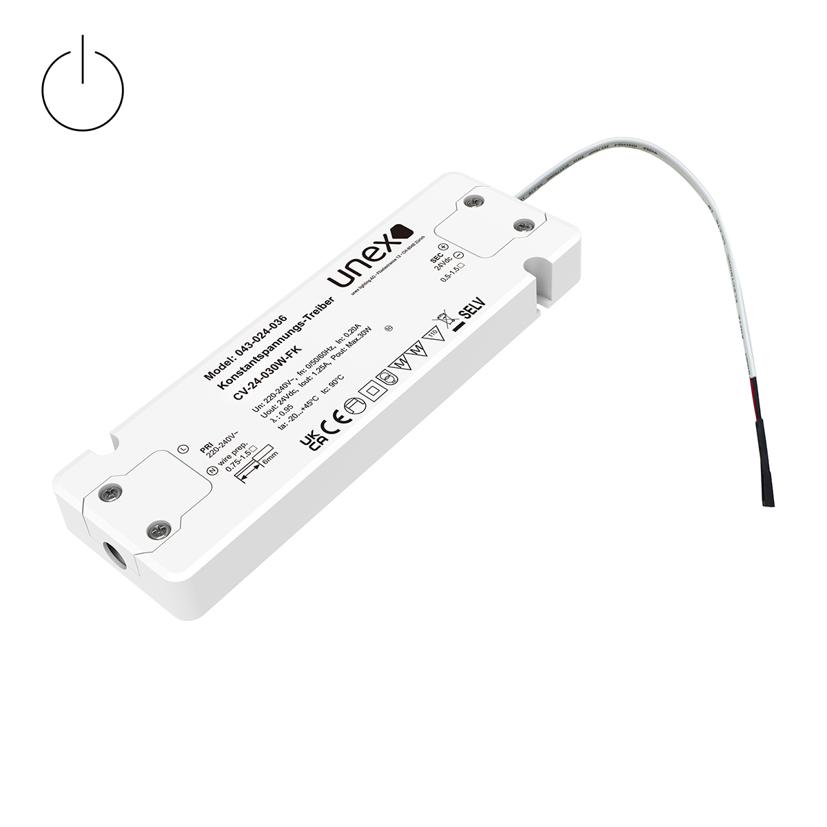 Konstantspannungs-Treiber CV-24-030W-FK