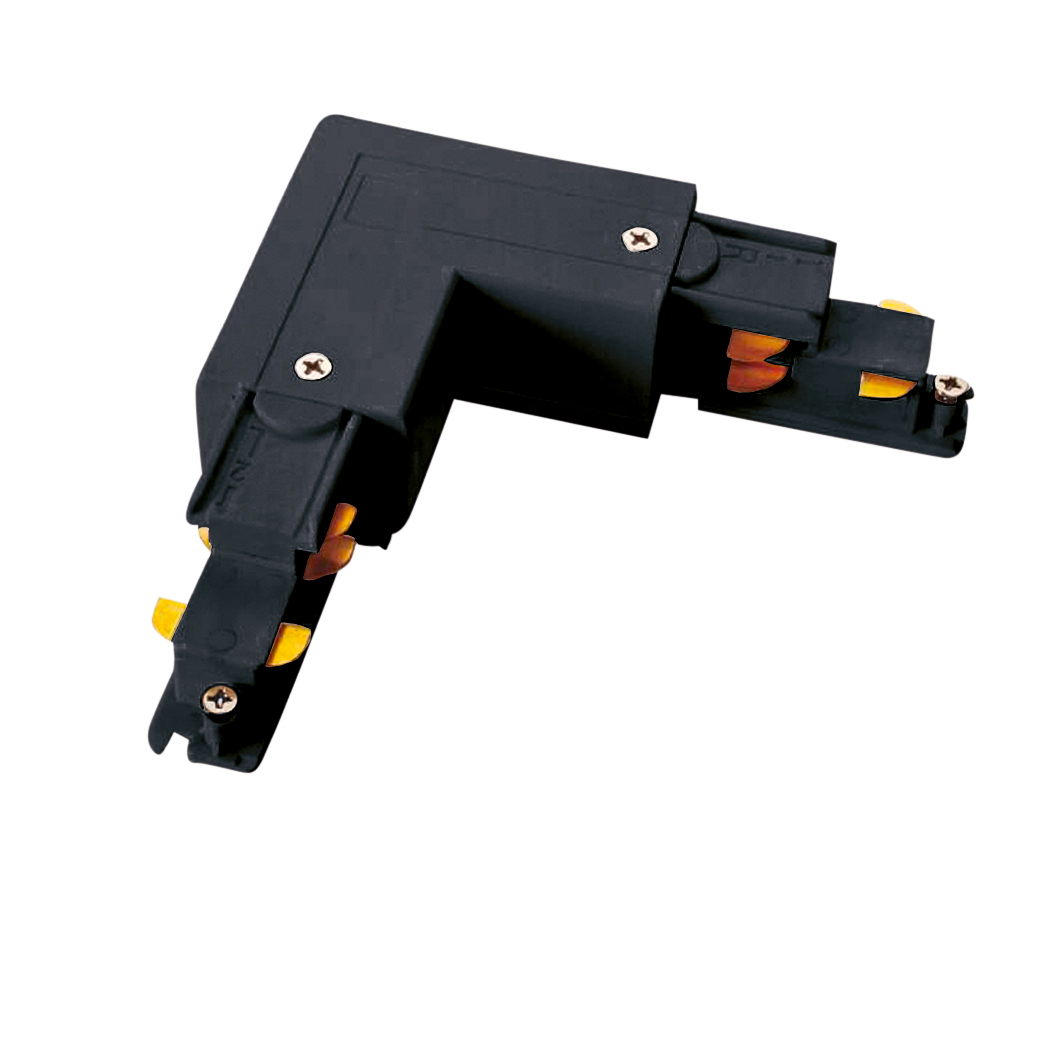 L-Verbinder Unex, Erdung innen, schwarz