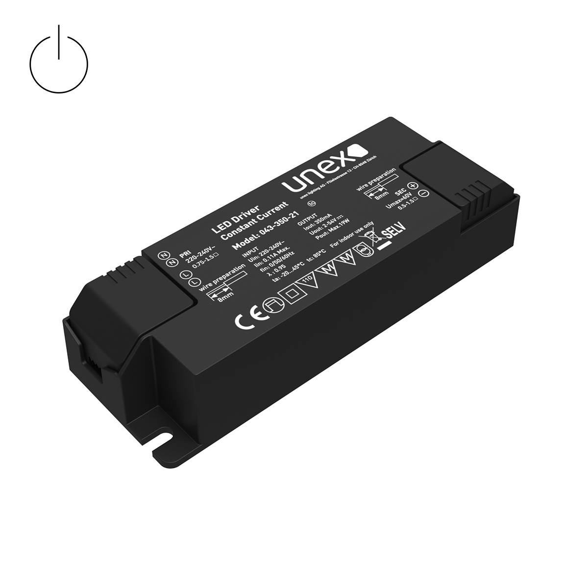 Konstantstrom-Treiber CC-350-019W