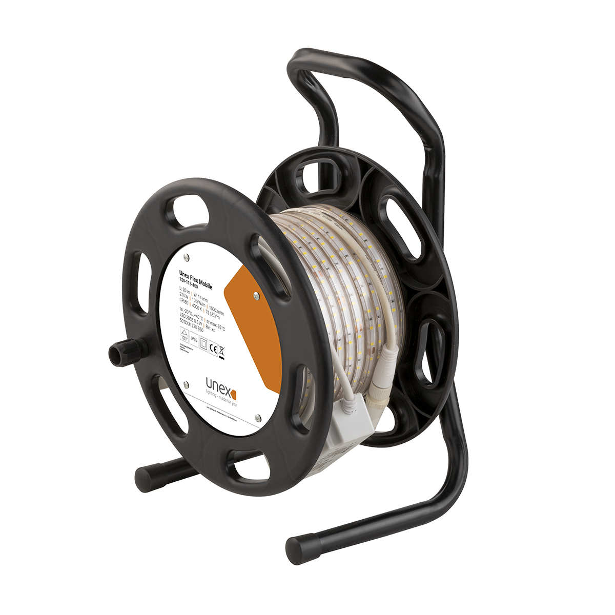 LED-Band auf Kabelrolle Unex Flex Mobile