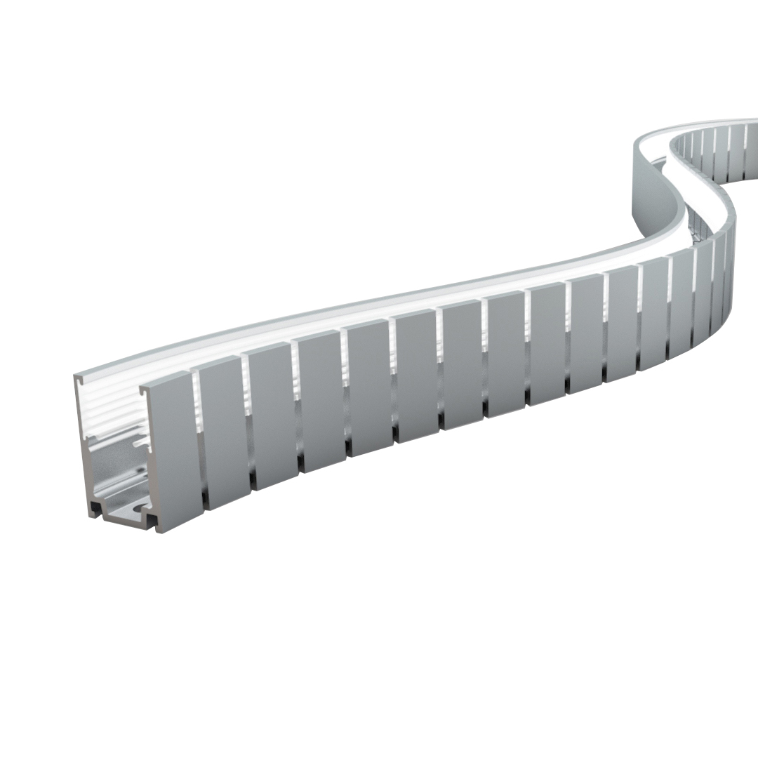 Montageprofil Nex Flex F15 LED, gezahnt, biegbar