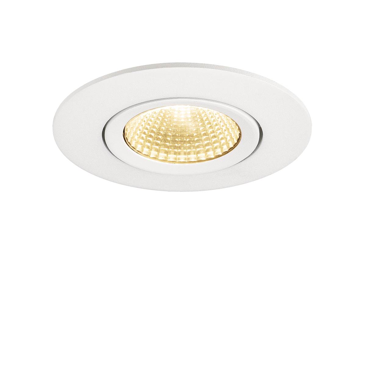 Einbau-Downlight RIDL 900 Flat, Bohrloch-Ø 80 mm, Phasenab., weiss, 3000 K