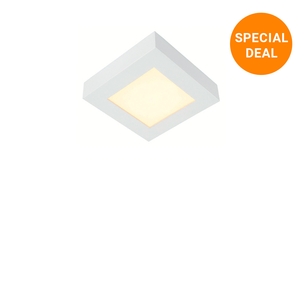 Decken- und Wandaufbauleuchte Takeo Square LED, 168 mm, Ein/Aus
