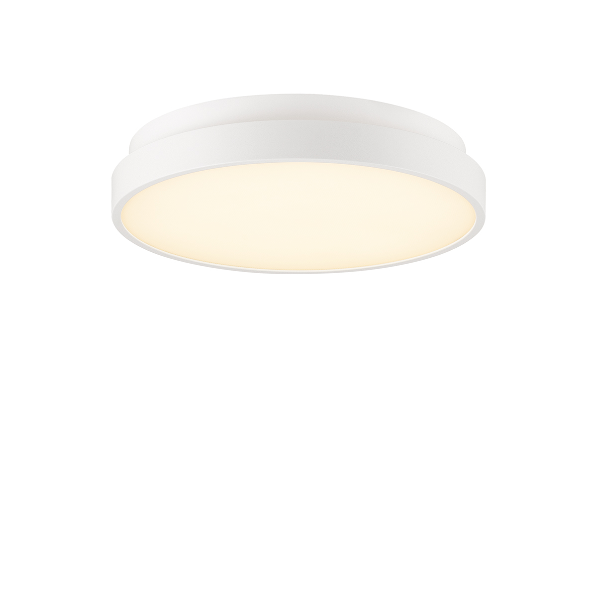 Decken- und Wandaufbauleuchte Venta X, Ø 300 mm, weiss, Phasenab.