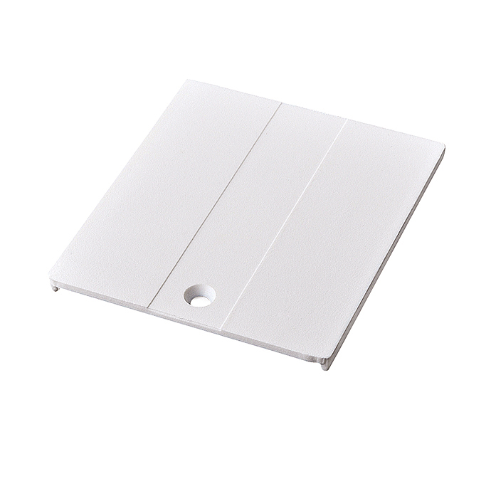 Abdeckplatte Unex, für Einschubanschlussstück, weiss
