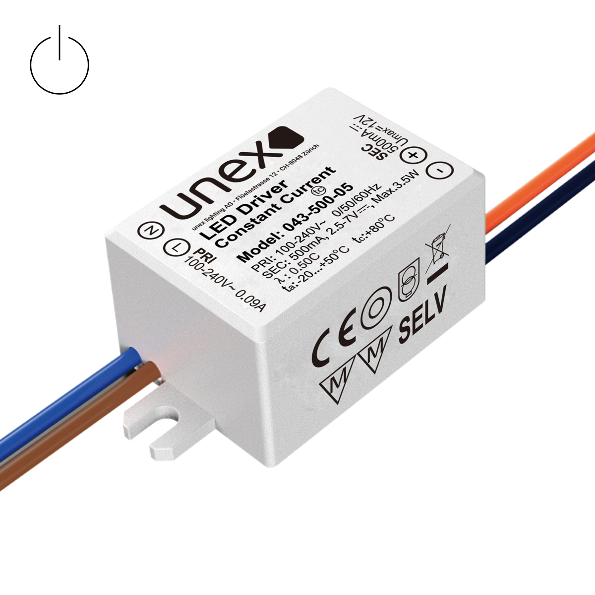 Konstantstrom-Treiber CC-500-004W-S